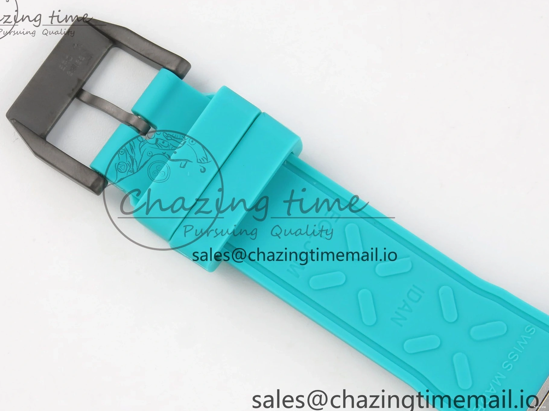 MIROTIME 1227 Pilot Mark XX BLSF 1:1 Best Edition Black Blue Dial on Blue Rubber Strap MIYOTA Sleek 6989